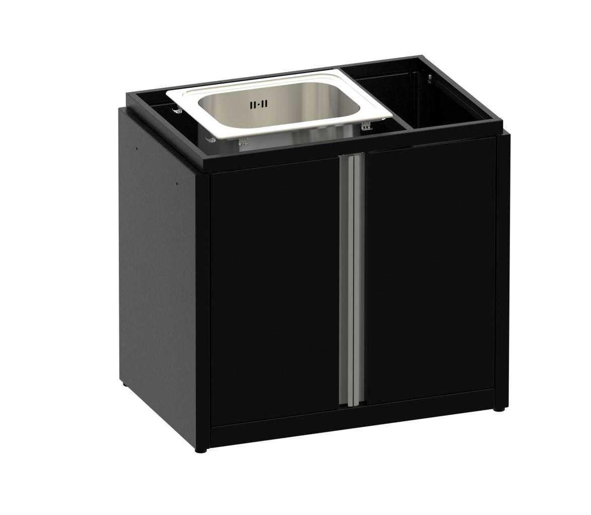 картинка Каркас модуля под столешницу SMART-900 Шкаф с мойкой (HS-KU-SHM900K) Helios от магазина smart-mangal.ru