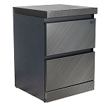Cтол с двумя ящиками 600 цв.Штрих (HS-PL-SY600С1) HELIOS SMART Premium Line