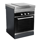 Шкаф 600 c вар. панелью и нишей под духовую печь цв.Штрих (HS-PL-SHV600С1) HELIOS SMART Premium Line
